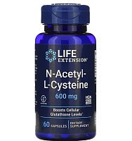 NAC N-Acetyl-L-Cysteine 600 мг (N-Ацетил-L-Цистеин) 60 капсул (Life Extension)
