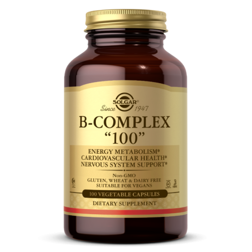 B-Complex "100" (Комплекс B-100) 100 вег капсул (Solgar)