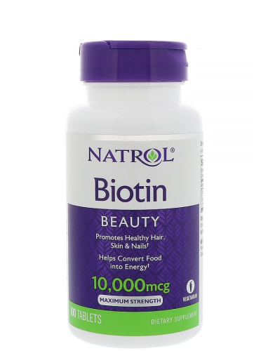 Biotin 10000 мкг (Биотин) 100 табл (Natrol) фото 3