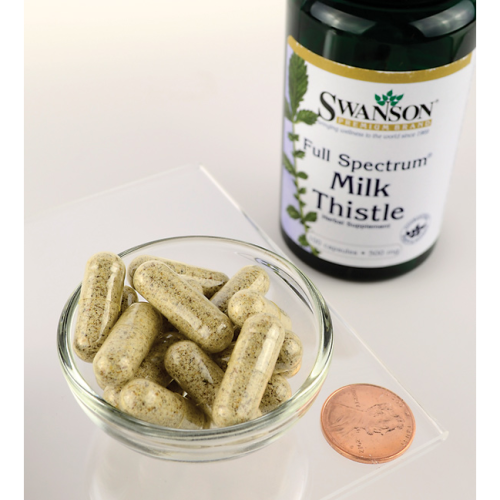 Milk Thistle 500 mg (Расторопша 500 мг) 30 капсул (Swanson) фото 3