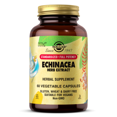 Echinacea (Экстракт Эхинацеи) 60 вегетарианских капсул (Solgar) срок 08.2023