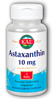Astaxanthin 10 mg (Астаксантин 10 мг) 60 вег капсул (KAL)