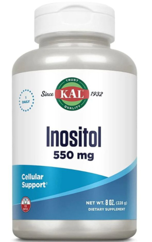 Inositol 550 mg Powder 8 OZ (Инозитол в порошке 550 мг) 227 г (KAL)
