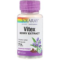 Vitex 225 mg Berry Extract (Витекс 225 мг Экстракт Ягод) 60 вег капсул (Solaray)