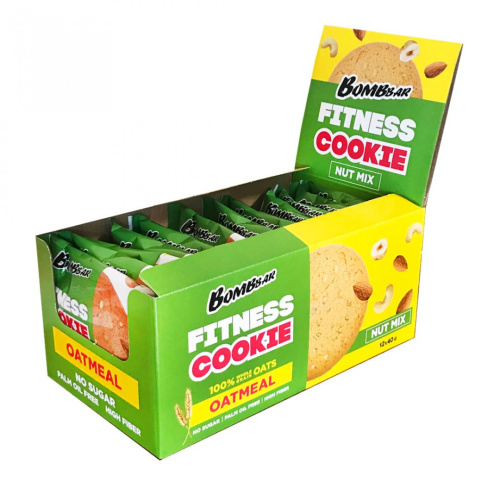 Fitness Cookie Фитнесс печенье 40 гр (Bombbar) Fitness Cookie Фитнесс печенье 40 гр (Bombbar)
