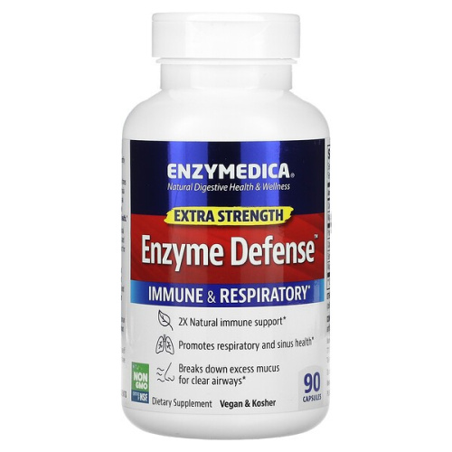 Enzyme Defense EXTRA STRENGTH (Протеолитические Ферменты) 90 капсул (Enzymedica)