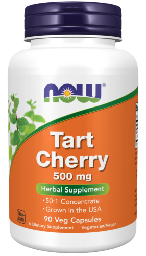 Tart Cherry 500 mg (Терпкая Вишня 500 мг) 90 вег капсул (Now Foods)