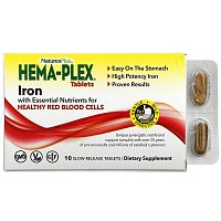 Hema-Plex 10 таблеток медленного высвобождения (NaturesPlus)