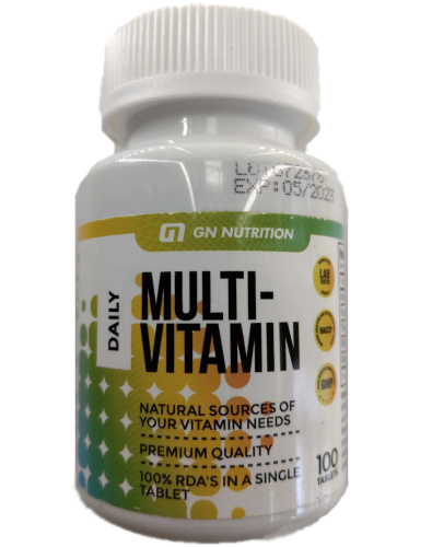 Multi-VItamin Daily 100 табл (GN NUTRITION) срок 05/23