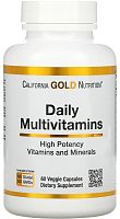 Multivitamin & Mineral Two-A-Day 60 вег капсул (California Gold Nutrition)