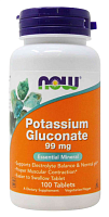 Potassium Gluconate 99 мг (Калий Глюканат) 100 таб (Now Foods)