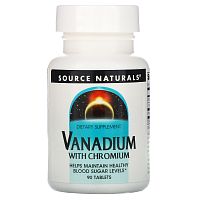 Vanadium with Chromium (Ванадий с хромом) 90 таблеток (Source Naturals)