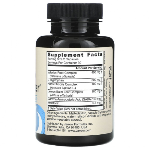 Sleep Optimizer (Оптимизатор сна) 60 растительных капсул (Jarrow Formulas) фото 2