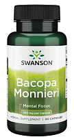 Bacopa Monnieri 250 мг 90 капсул (Swanson)