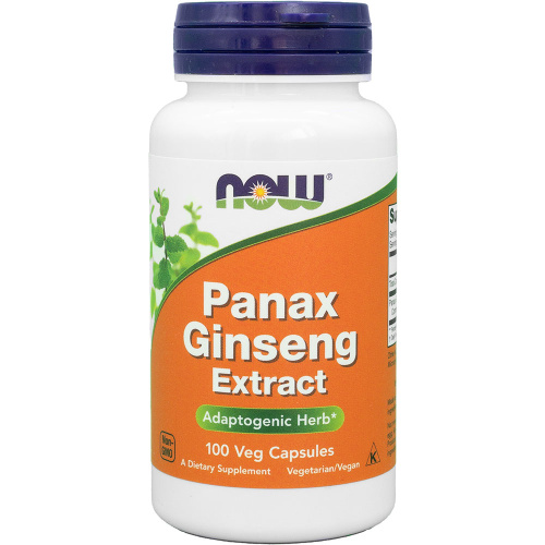 Panax Ginseng Extract 500 мг 100 вег капсул (Now Foods)