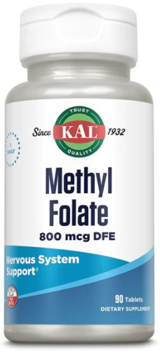 Methyl Folate 800 mcg DFE (Метил фолат 800 мкг) 90 таблеток (KAL)