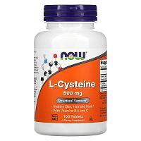 L-Cysteine 500 мг (L-Цистеин) 100 таблеток (Now Foods)