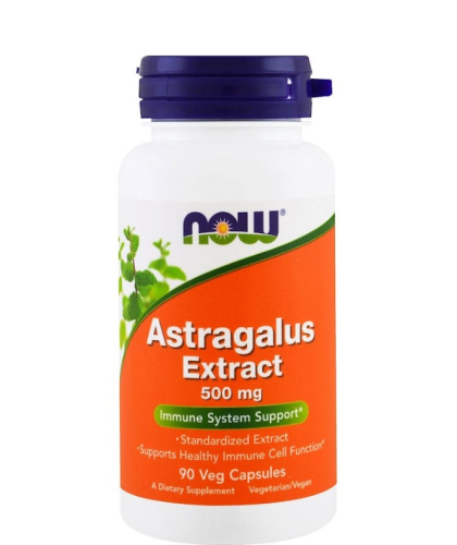 Astragalus Extract 500 мг (Экстракт Астрагала) 90 вег капсул (Now Foods)