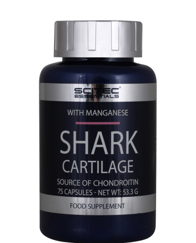 Shark Cartilage with Manganese (Акулий Хрящ + Марганец) 75 капсул (Scitec Nutrition) фото 3