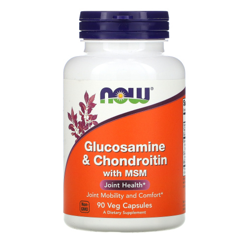 Glucosamine & Chondroitin with MSM 90 капсул (Now Foods)