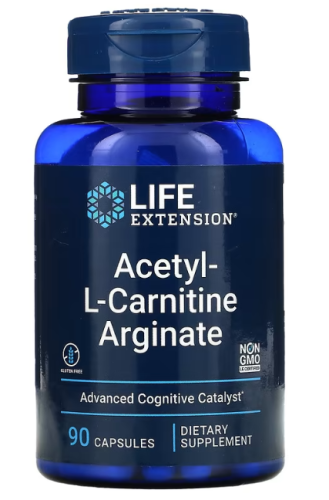 Acetyl L-Carnitine Arginate (Ацетил L-карнитин Аргинат) 90 капсул (Life Extension)