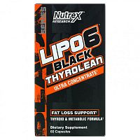 LIPO-6 Black Thyrolean срок 07.24 (Поддержка для снижения веса) 60 капсул (Nutrex Research)