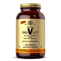 Formula VM-75 Iron Free 180 таблеток (Solgar)