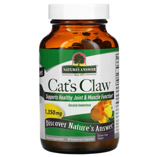 Cat's Claw 1350 мг (Кошачий коготь) 90 вег капсул (Nature's Answer) фото 3