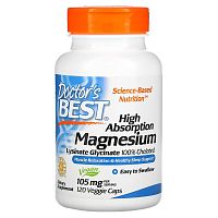 Magnesium High Absorption 105 мг (легкоусвояемый магний) 120 капсул (Doctor's Best)
