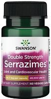 Serrazimes 66.7 mg 40 0000 units (40 000 ед серратиопептидазной активности) 60 вег капсул (Swanson)