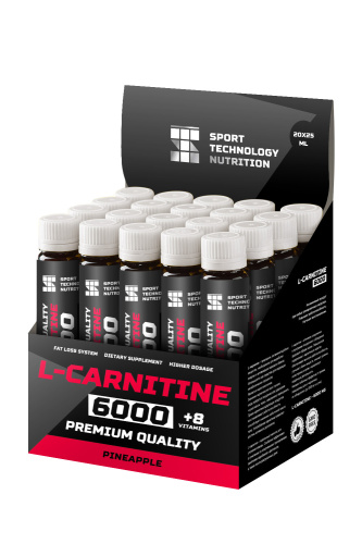 L-Carnitine 6000 мг (L-Карнитин) 1 ампула 25 мл (Sport Technology Nutrition)