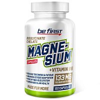 Magnesium Chelate + B6 (магний бисглицинат хелат + Б6) 120 капсул (Be First)
