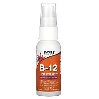 Vitamin B-12 1000 мкг Липосомальный спрей 59 мл (Now Foods)