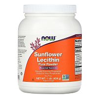 Sunflower Lecithin Powder 454 г (Лецитин из Подсолнечника в порошке) (Now Foods)