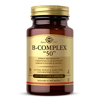 B-Complex "50" (Комплекс B-50) 100 вег капсул (Solgar)