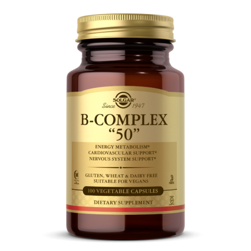B-Complex "50" (Комплекс B-50) 100 вег капсул (Solgar)