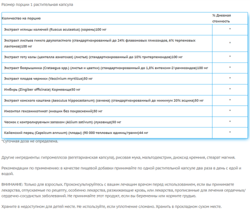 Circulation Essentials (Основы циркуляции) 60 вег капсул (Swanson) фото 2