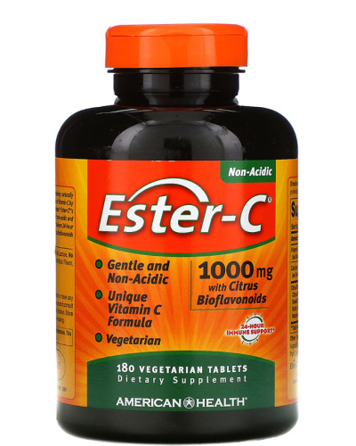 Vitamin C Ester-C with Citrus Bioflavonoids 1000 мг 180 таблеток (American Health)