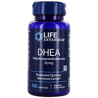 DHEA 25 мг 100 капсул (Life Extension).