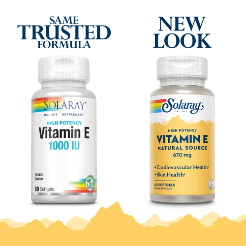 Vitamin E 670 mg (1000 IU) d-Alpha Tocopherol (Витамин E 670 мг (1000 МЕ) 60 мягких капсул (Solaray) фото 2