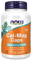 Cal-Mag Caps (Кальций и Магний) 120 вег капс (Now Foods)