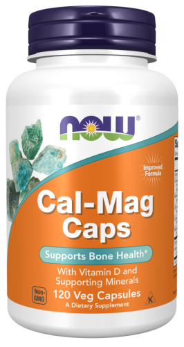Cal-Mag Caps (Кальций и Магний) 120 вег капс (Now Foods)