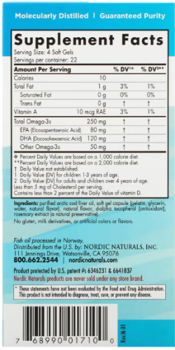 Children's DHA (ДГК для детей 3-6 лет) клубника 90 гелевых капсул (Nordic Naturals) фото 3