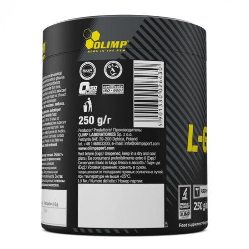 L-Glutamine 250 g (Глютамин) 250 г (Olimp) фото 2