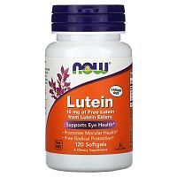 Lutein 10 мг (Лютеин) 120 гел капсул (Now Foods)