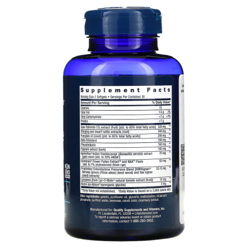 Prostate Formula Ultra (Поддержка простаты) 60 мягких капсул (Life Extension) фото 2