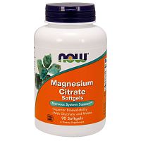 Magnesium Citrate (Магний Цитрат) 134 мг 90 гел капс (Now Foods)