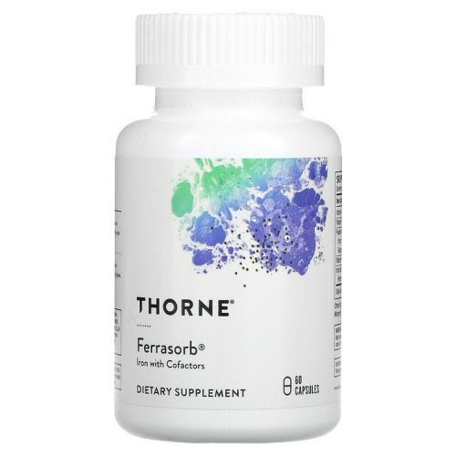 Ferrasorb (Железо с кофакторами) 60 капсул (Thorne Research)