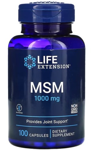 MSM 1000 мг (МСМ Метилсульфонилметан) 100 капс (срок 30.11.25) (Life Extension)