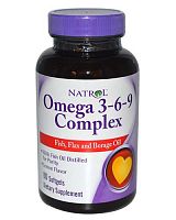 Omega 3-6-9 Complex (Комплекс Омега 3-6-9) 1200 mg - 60 капсул (Natrol)